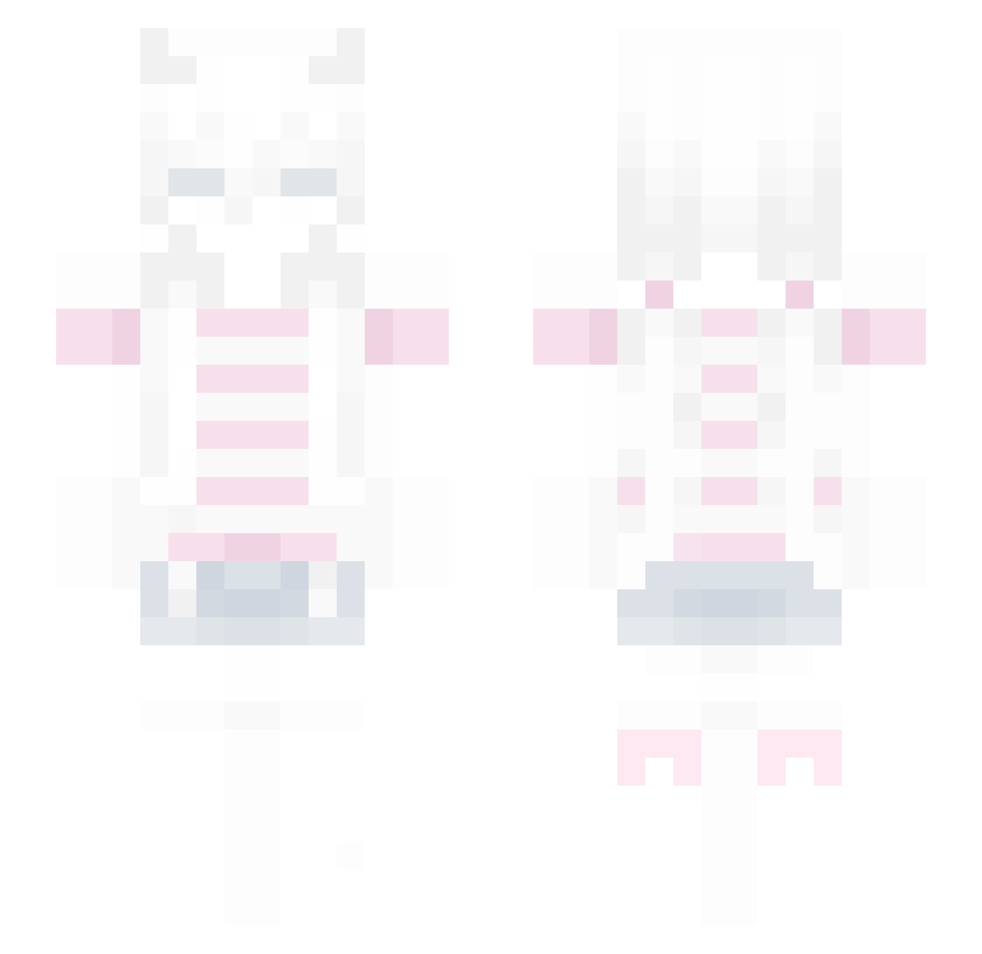 sweffiee Minecraft skin, front and back view