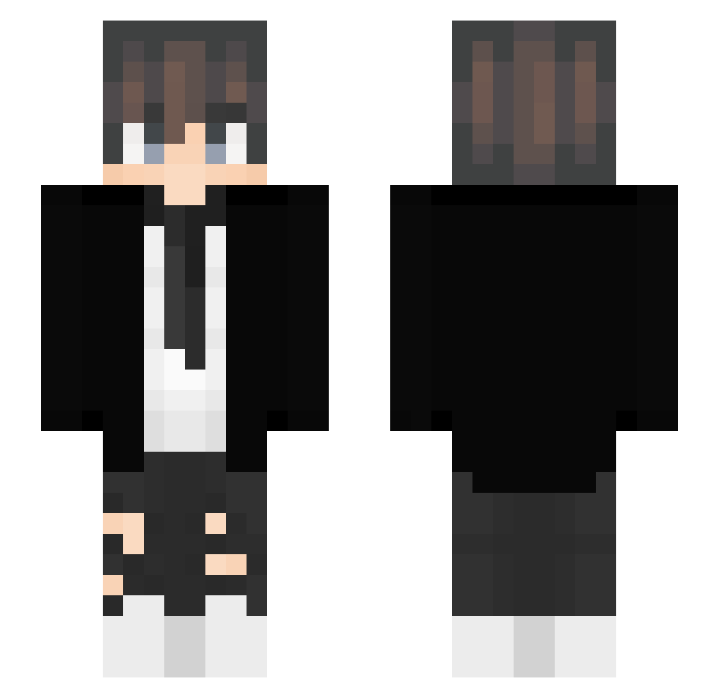 sleman09 Minecraft skin, front and back view
