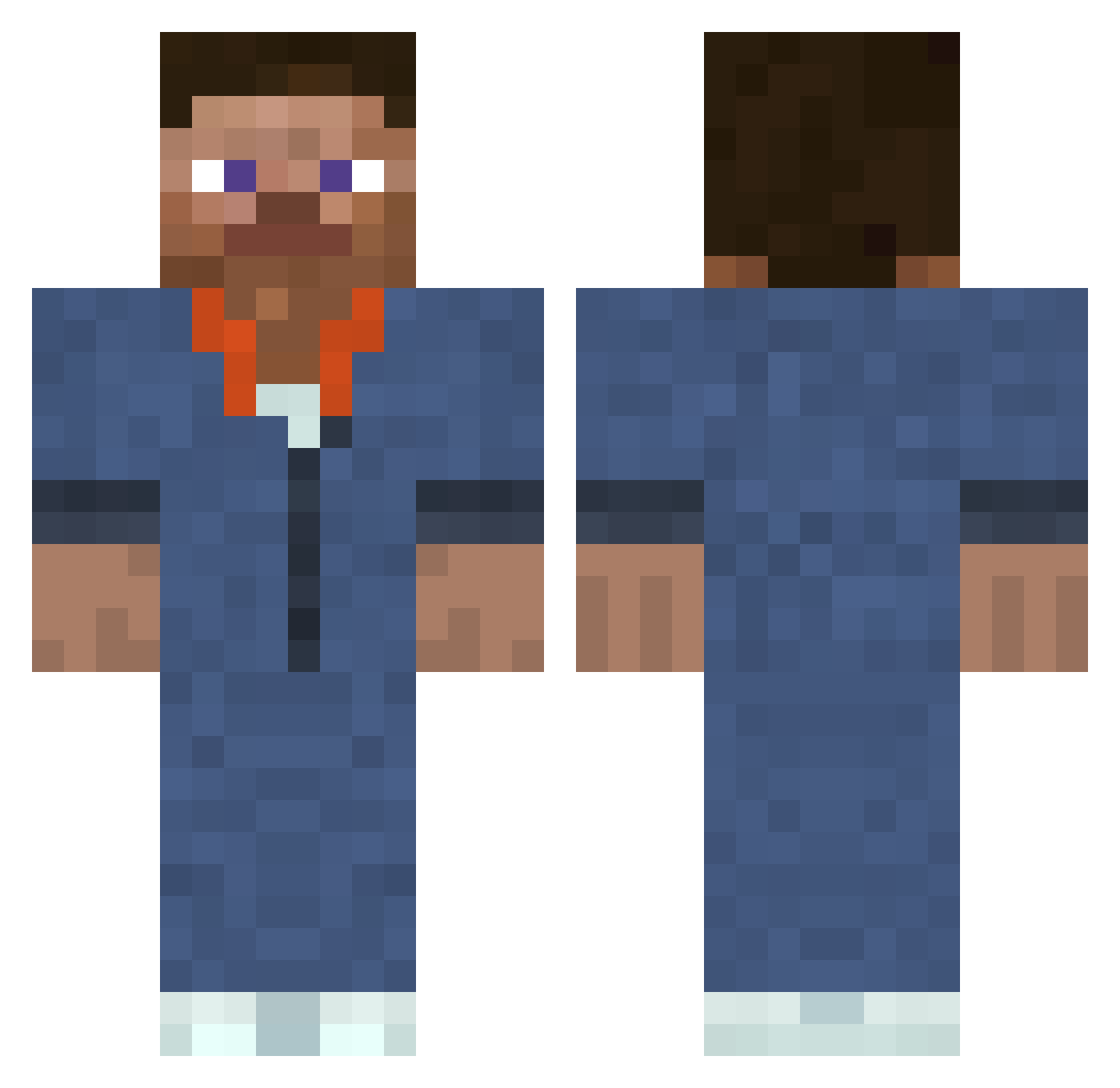 MinecraftSlime23 Minecraft skin, front and back view