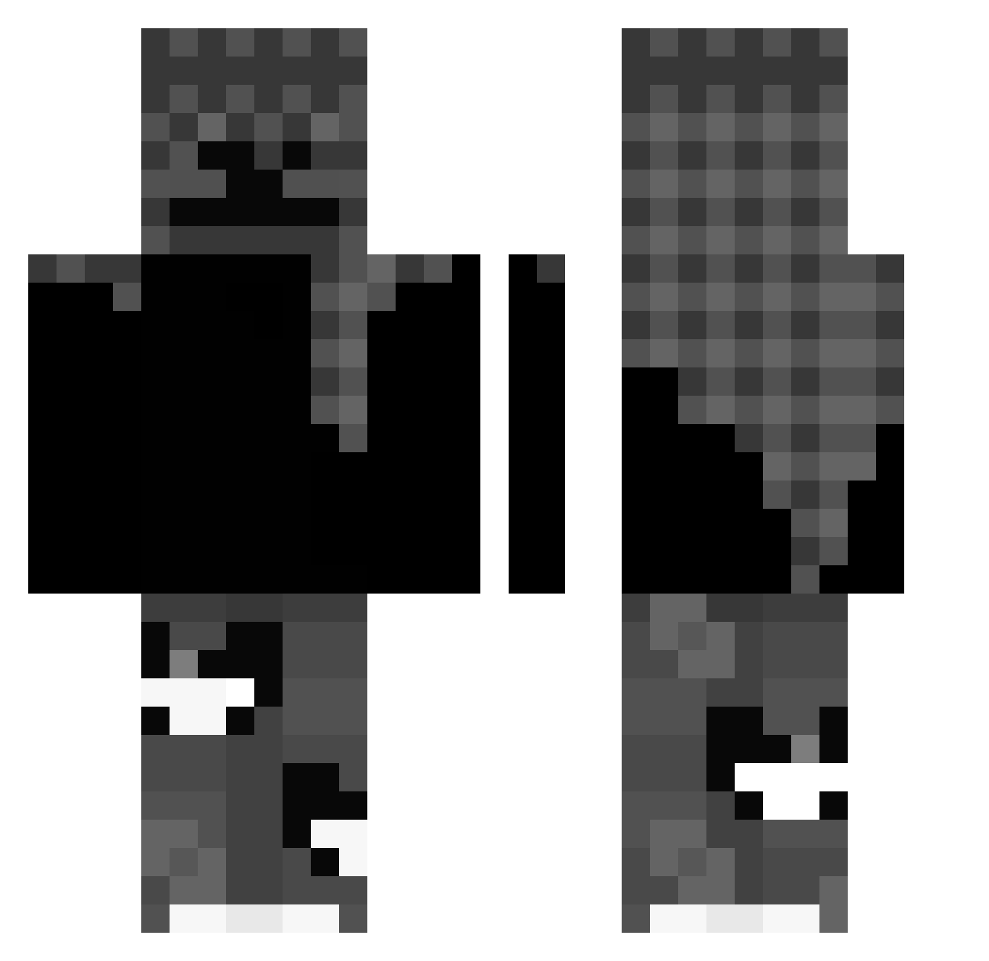 SlepyCh41 Minecraft skin, front and back view