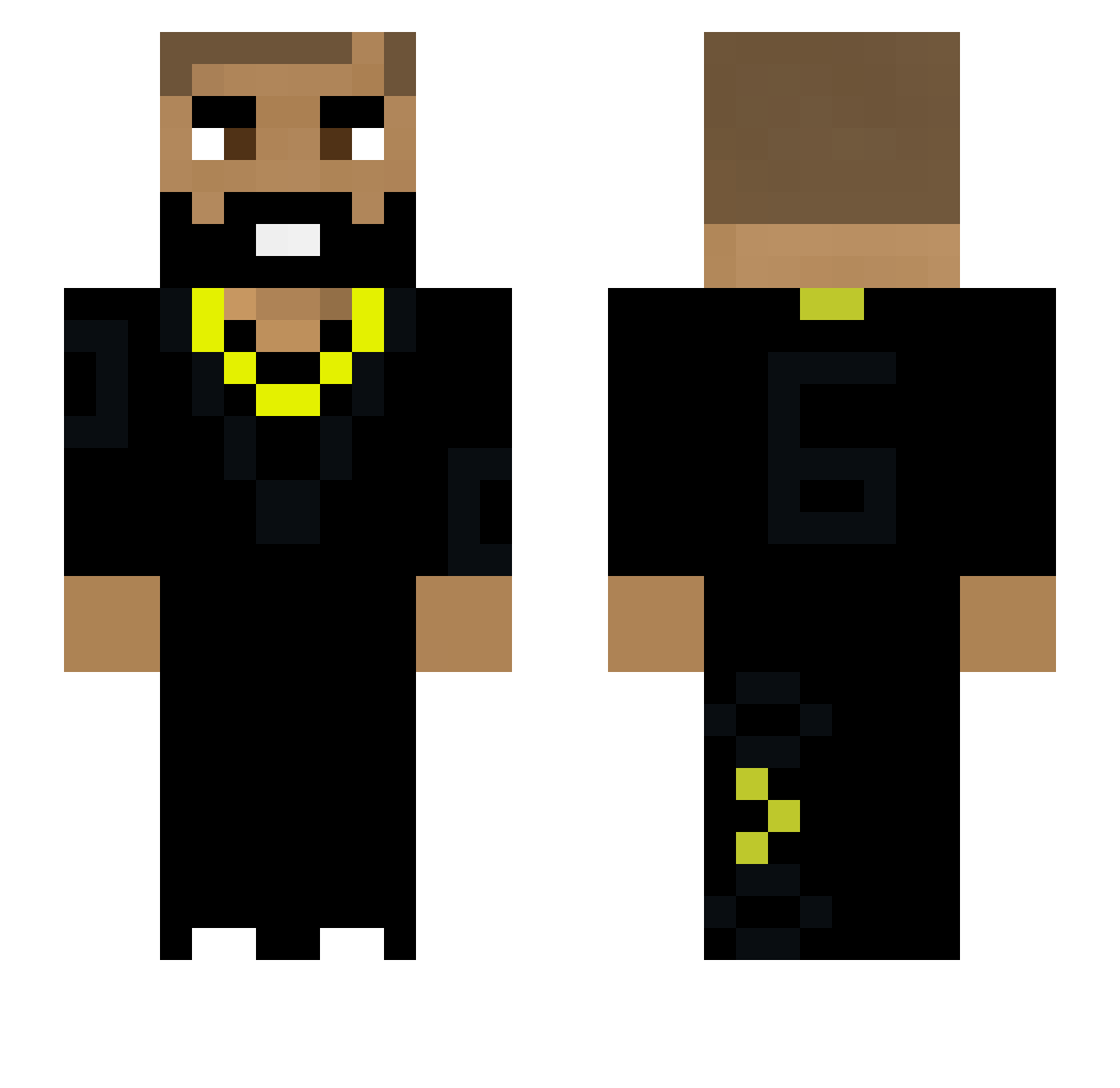 karolina Minecraft skin, front and back view