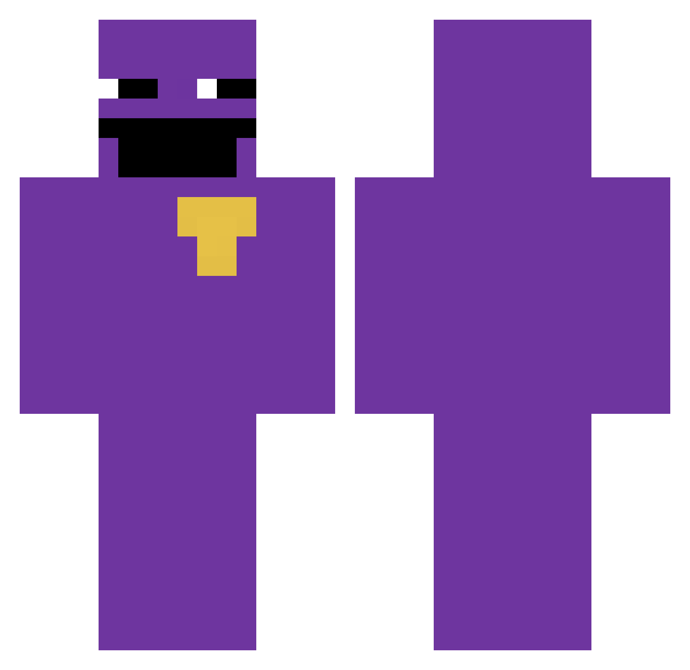 Fire0racle Minecraft skin, front and back view