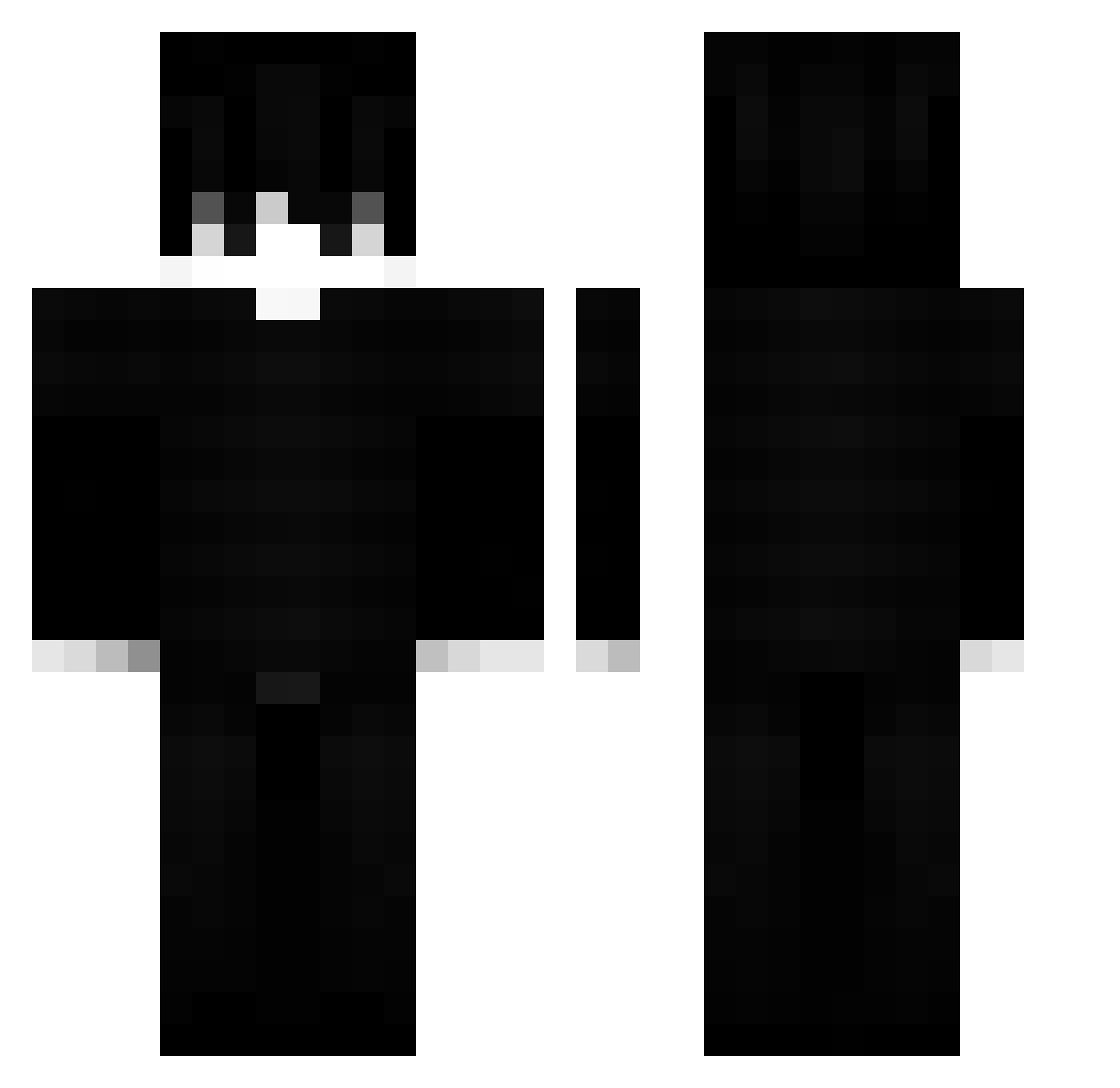 RafaelGorda0 Minecraft skin, front and back view