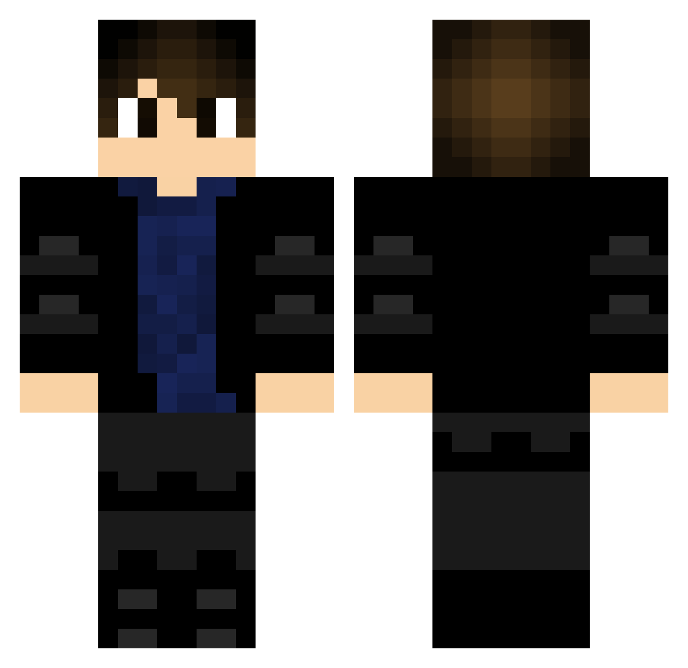 ProKevinMaster Minecraft skin, front and back view