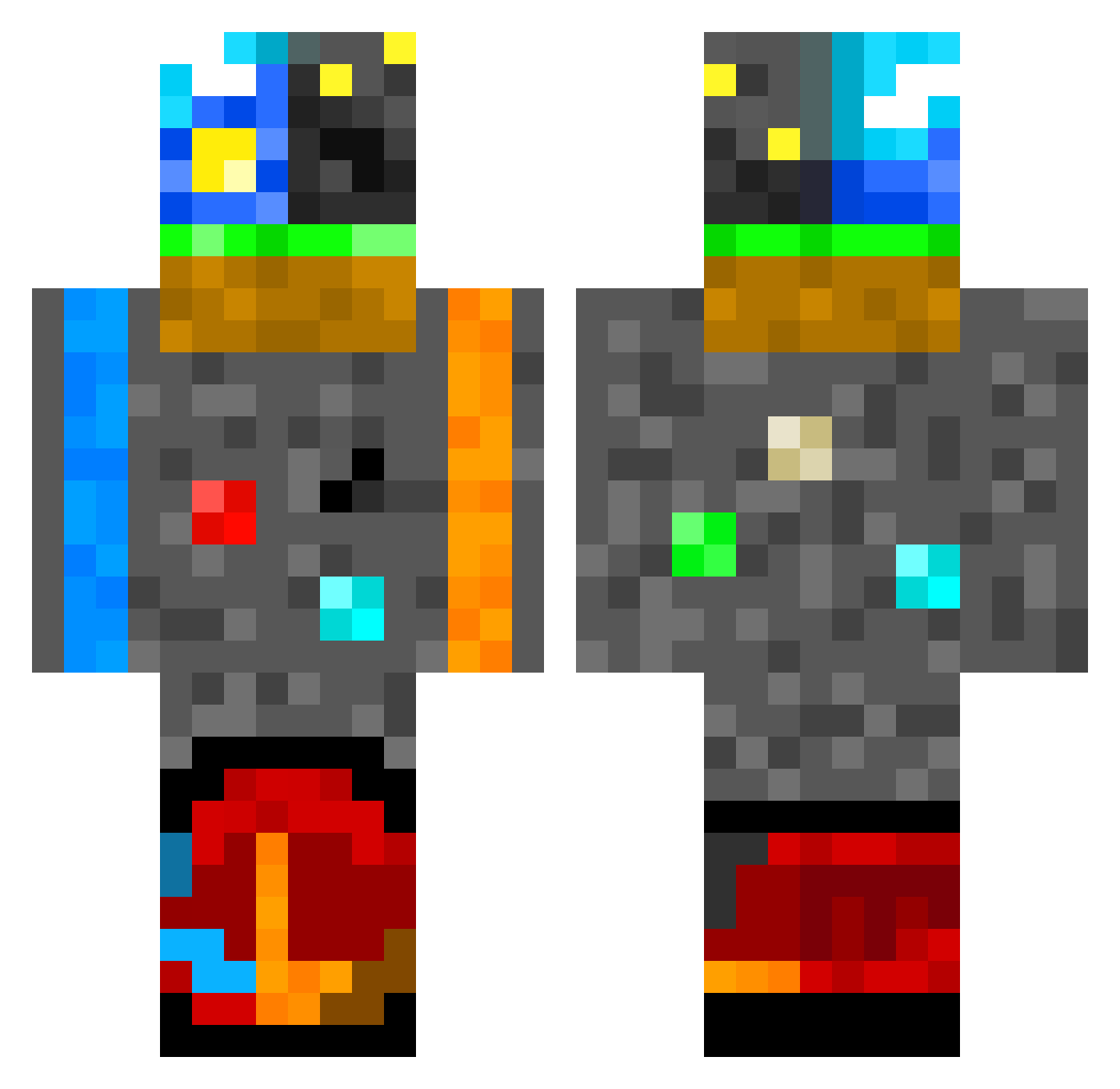 jasyak2 Minecraft skin, front and back view
