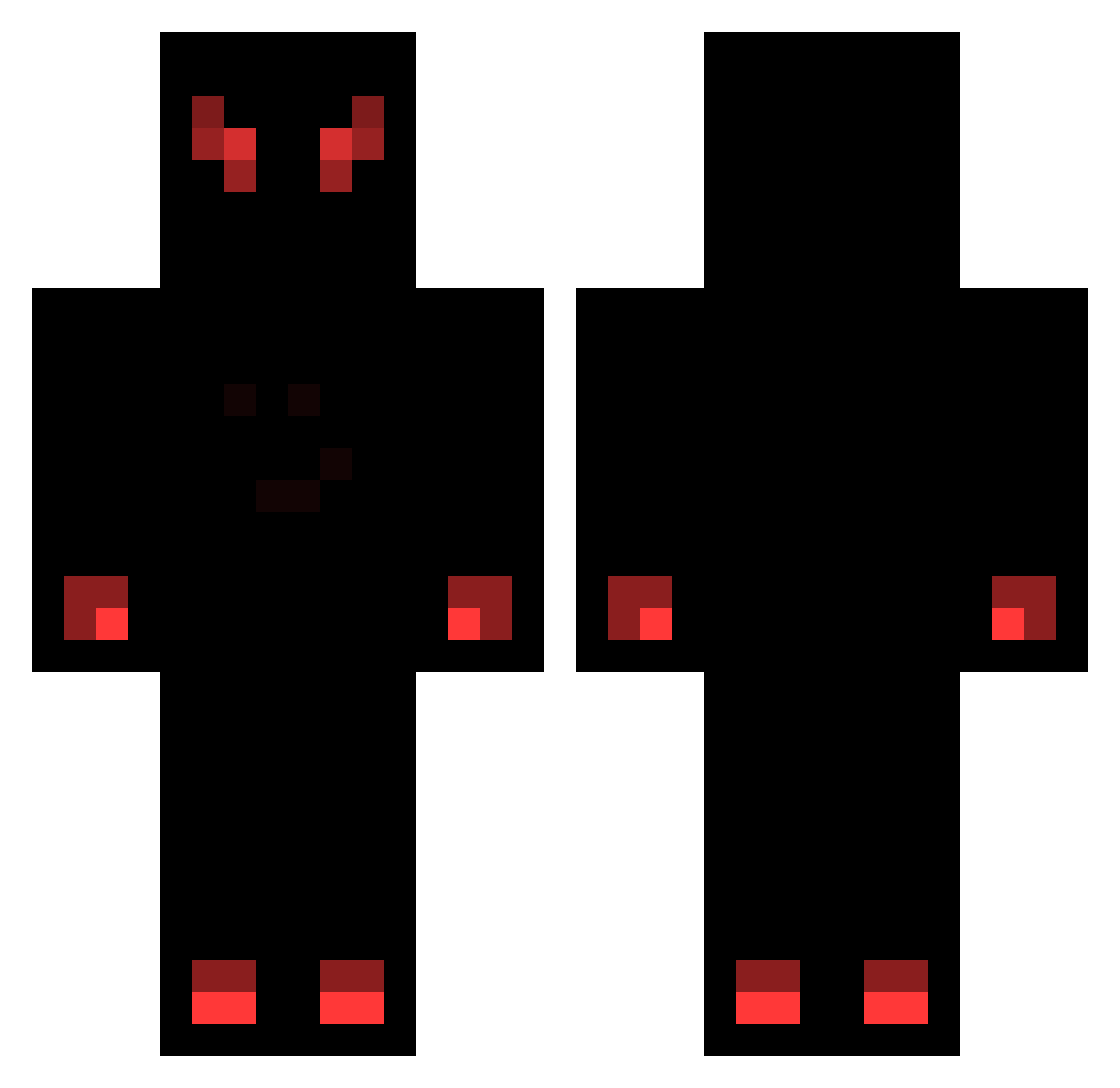 Vojtos Minecraft skin, front and back view