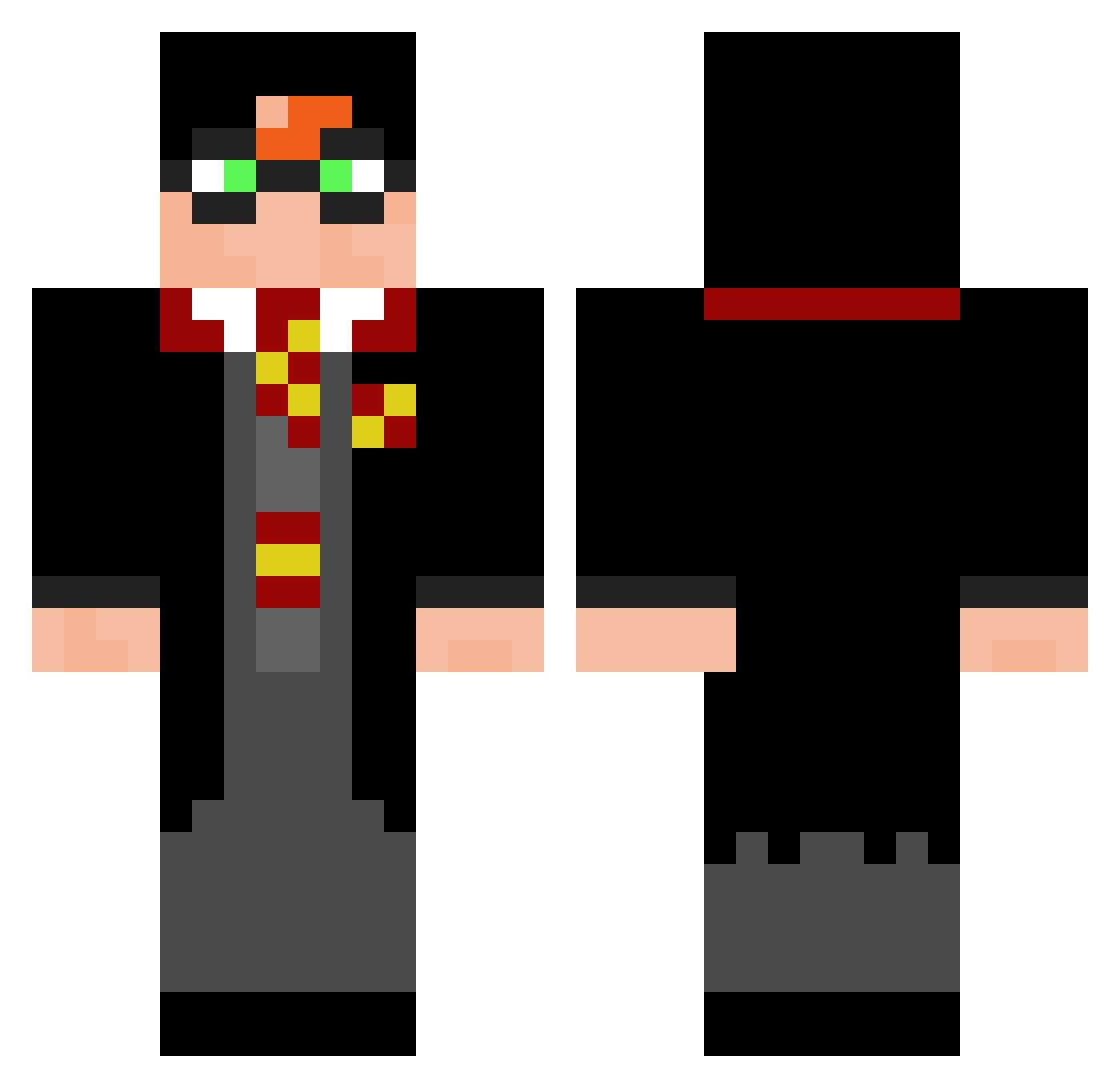 Lord_Mirany Minecraft skin, front and back view