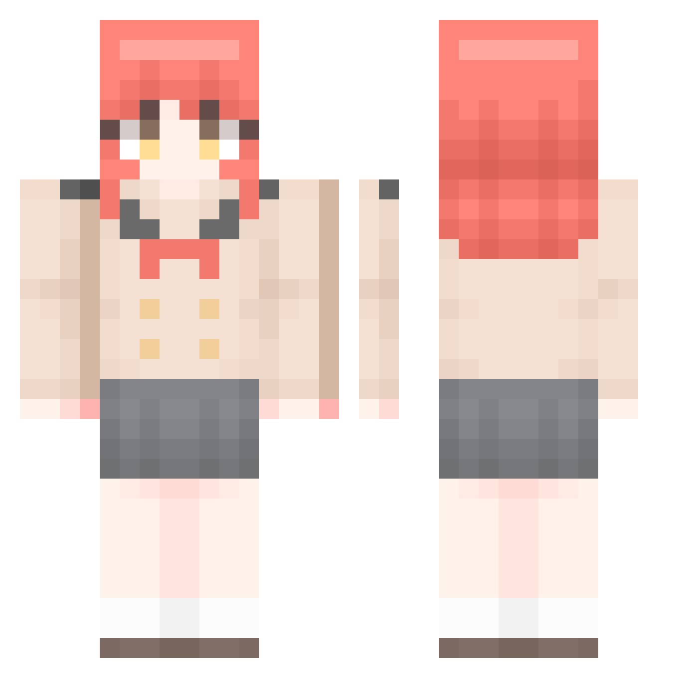 sobaek08 Minecraft skin, front and back view