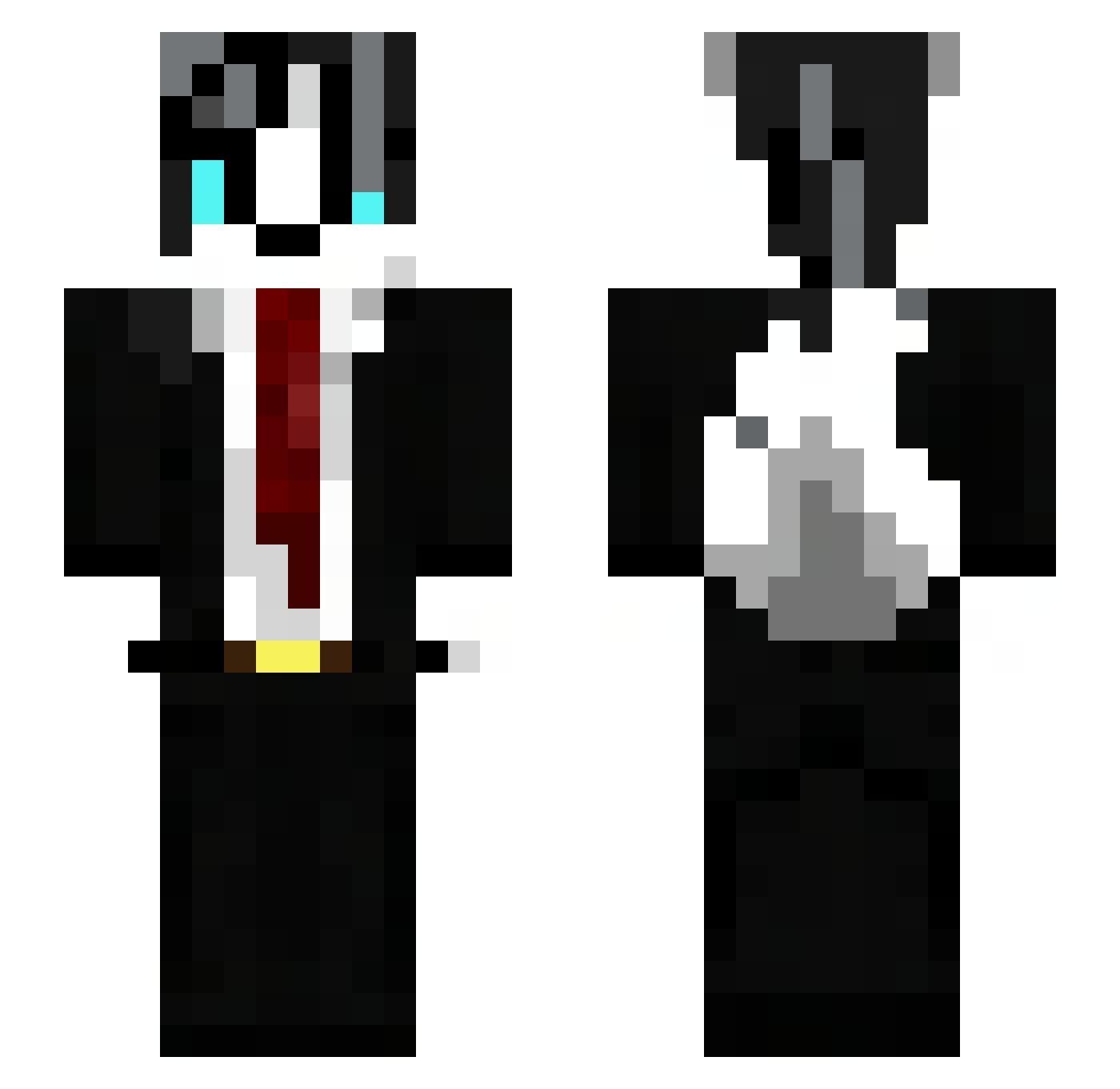 xXCobraGamingXx Minecraft skin, front and back view