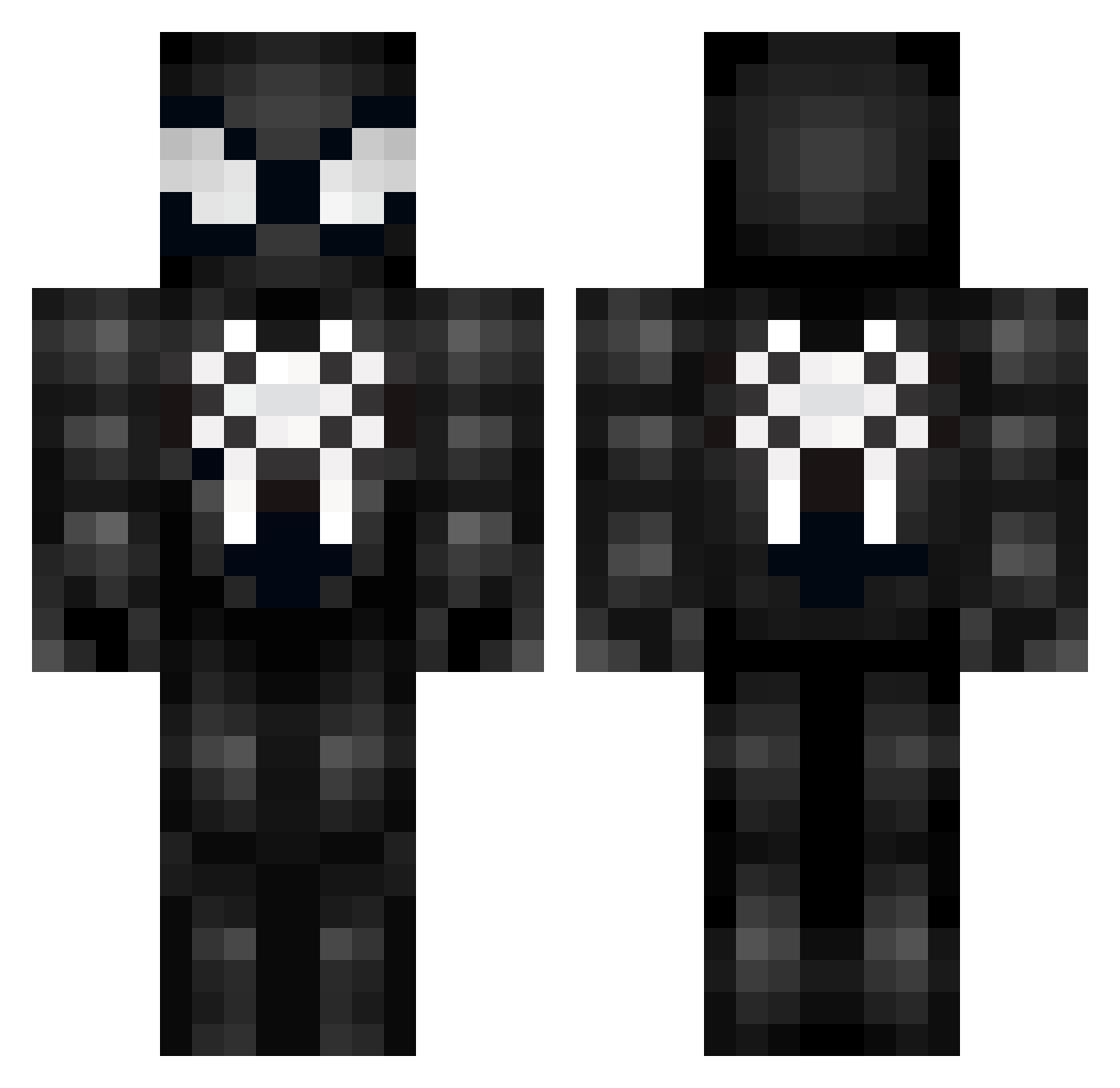 GucciSlang Minecraft skin, front and back view