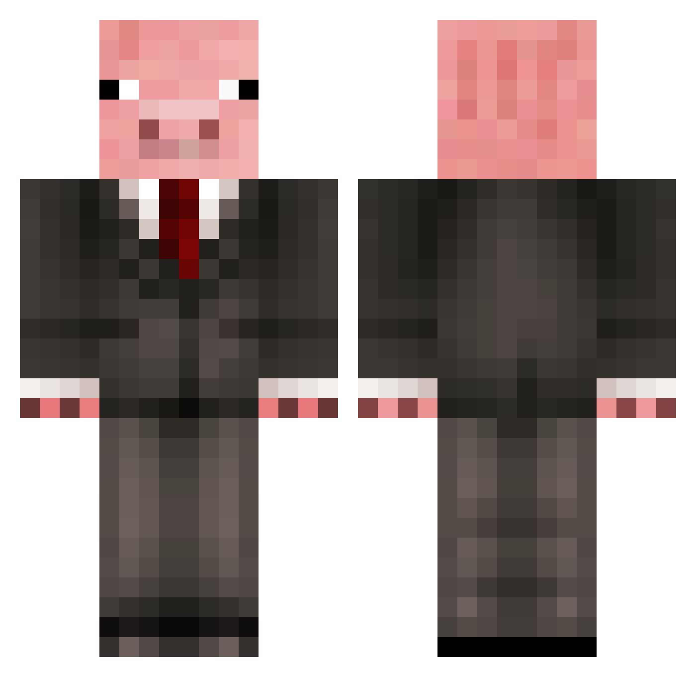 _Cheety Minecraft skin, front and back view