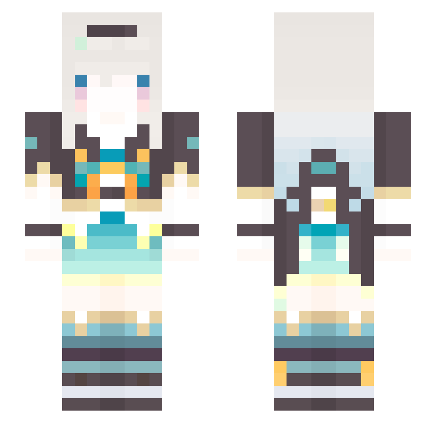 kar1_67 Minecraft skin, front and back view