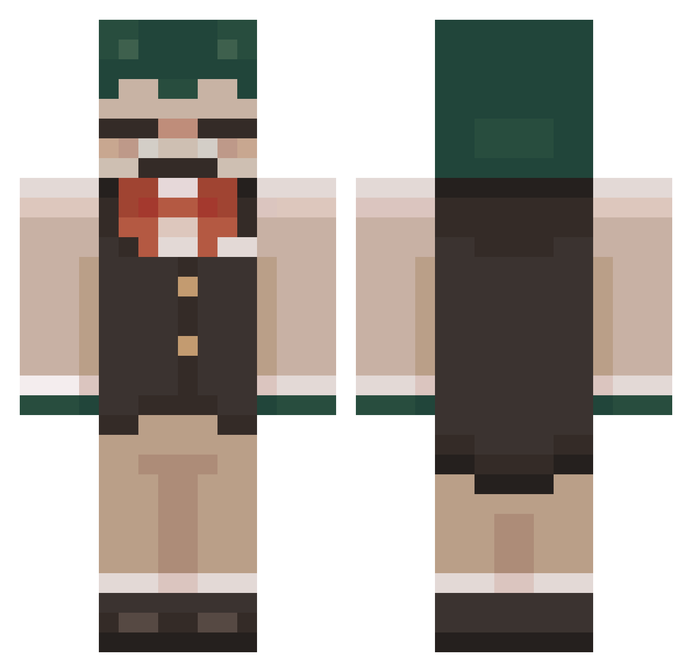 EpicGavinator16 Minecraft skin, front and back view