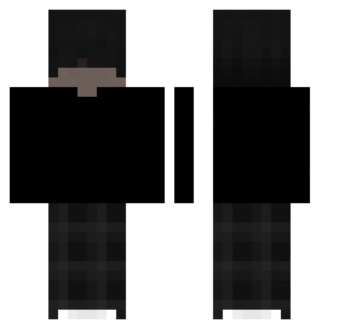 XNoxii_ Minecraft skin, front and back view