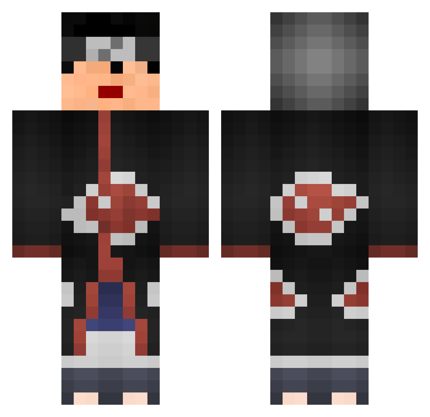 Ciabatta_14 Minecraft skin, front and back view
