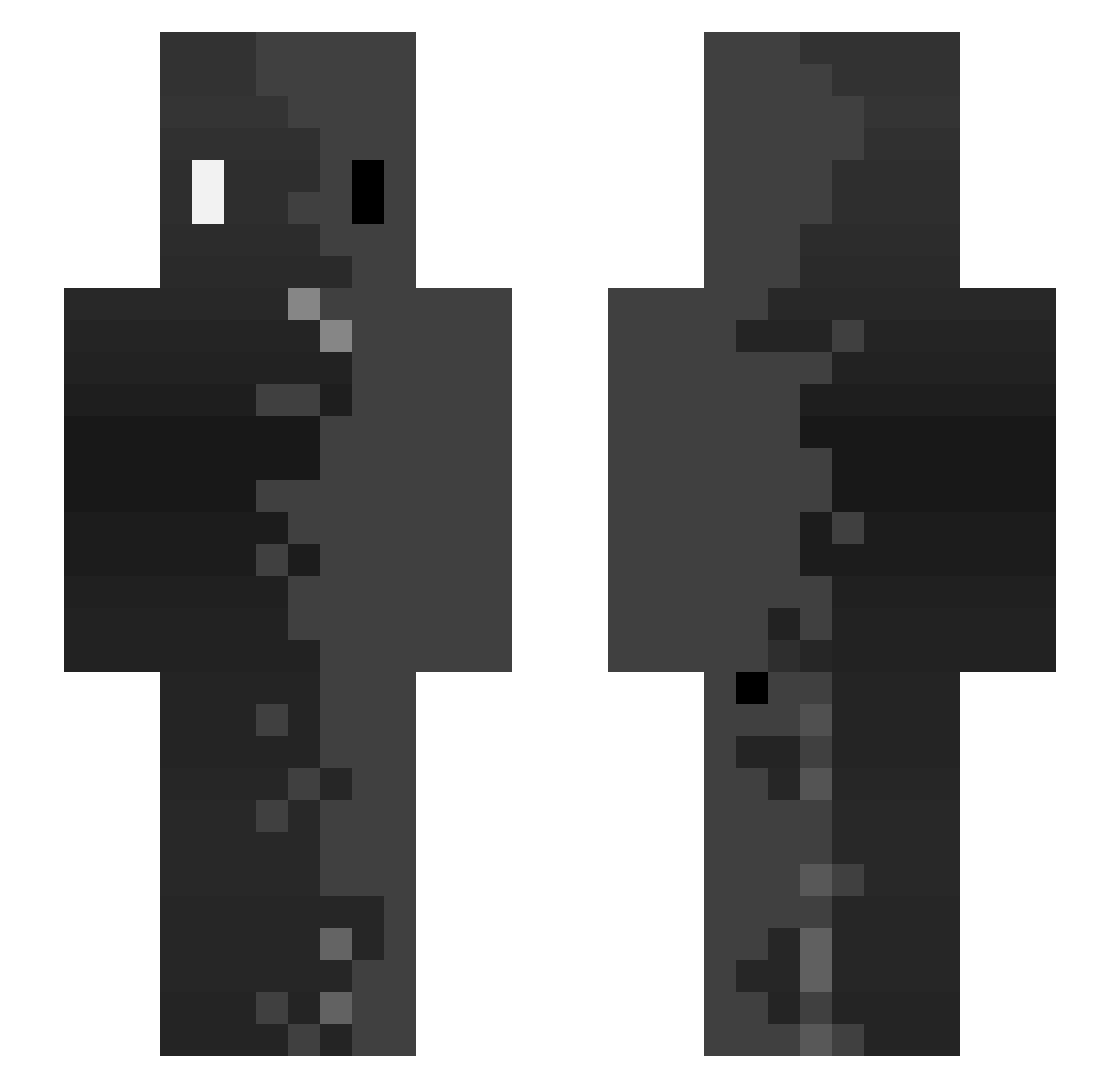 Donner221 Minecraft skin, front and back view