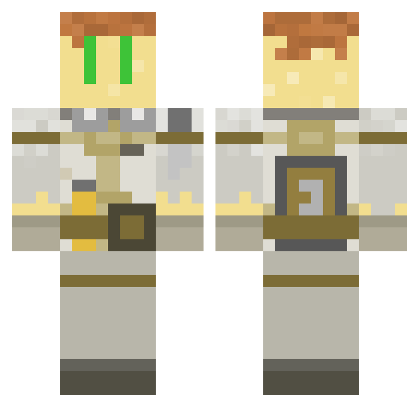 MinecraftFinn413 Minecraft skin, front and back view