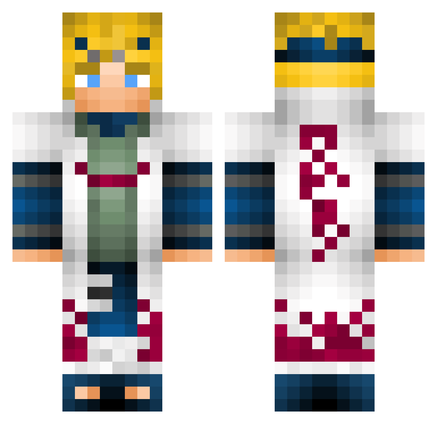 ShadowNico21 Minecraft skin, front and back view