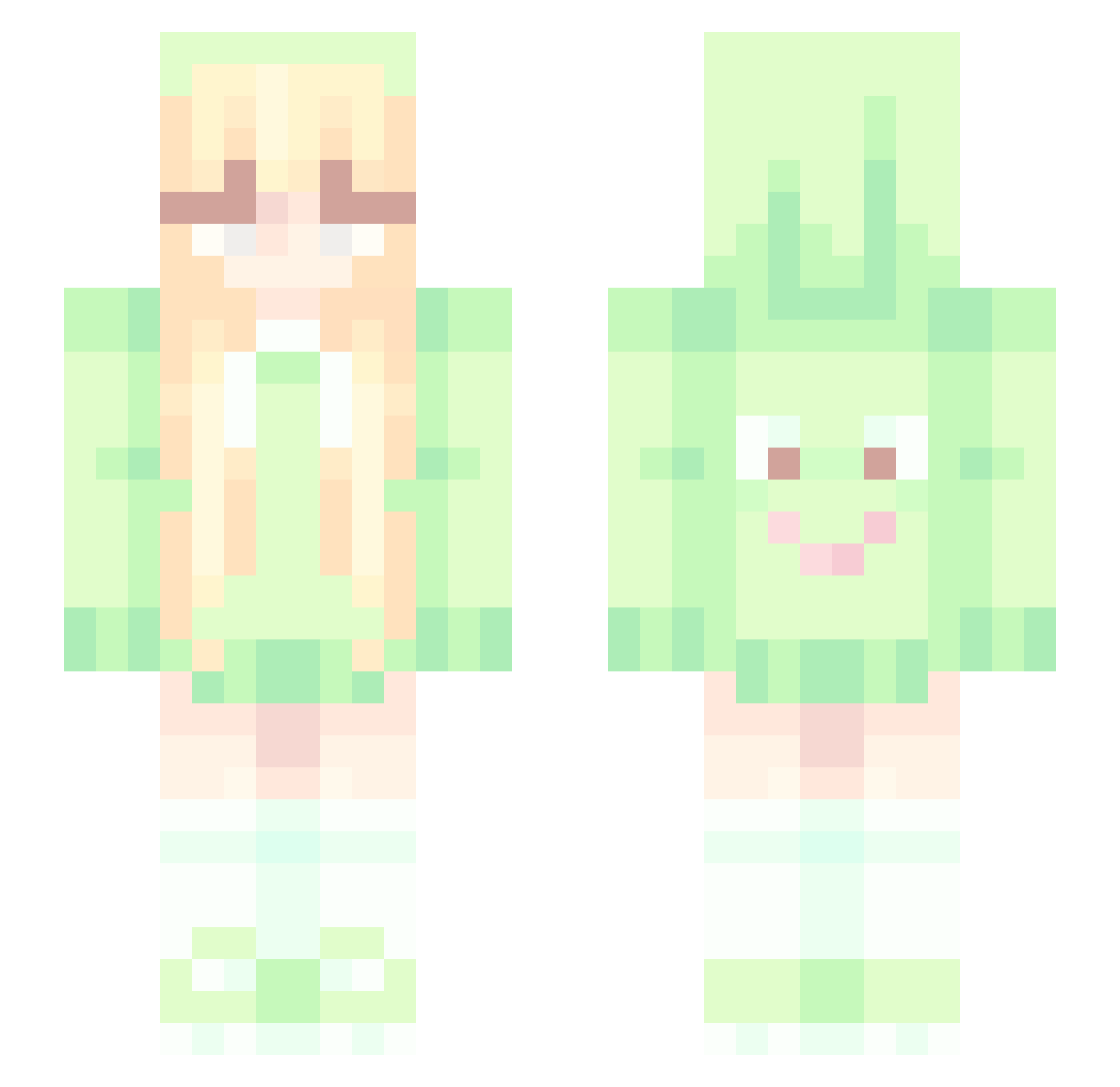 sven_22 Minecraft skin, front and back view