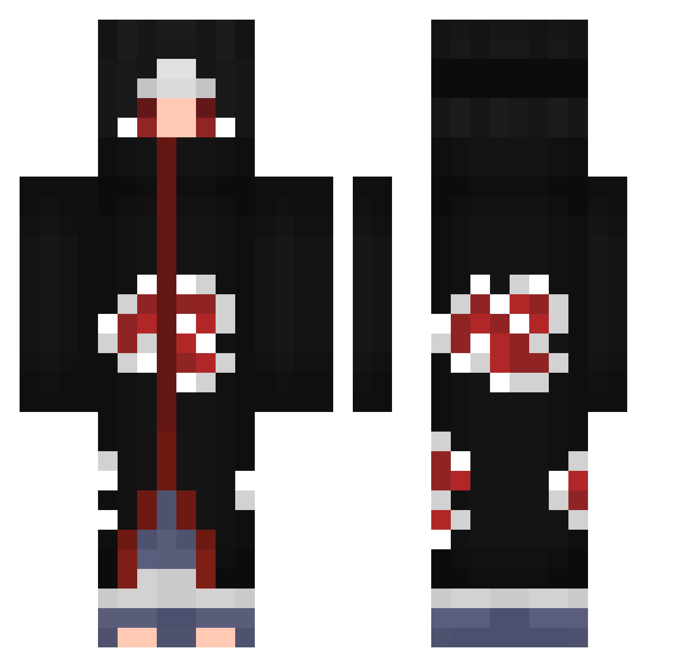 Vogteier23 Minecraft skin, front and back view