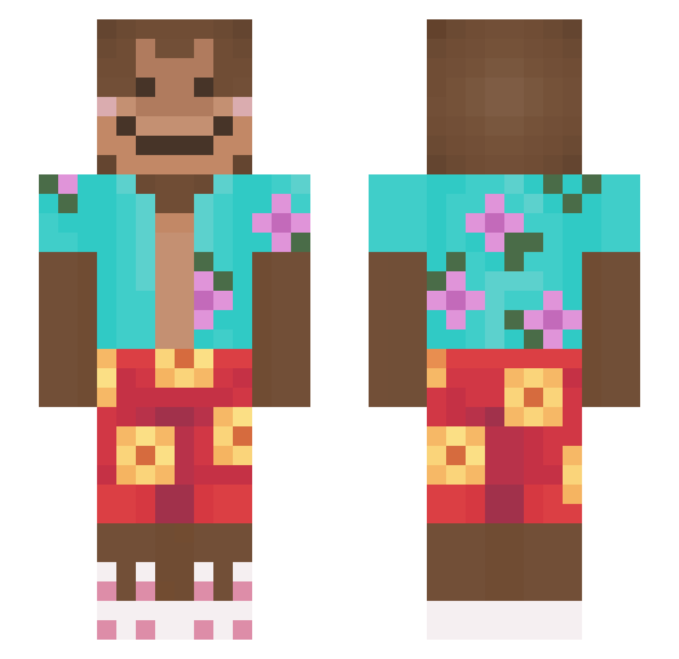 Kxzo_ Minecraft skin, front and back view