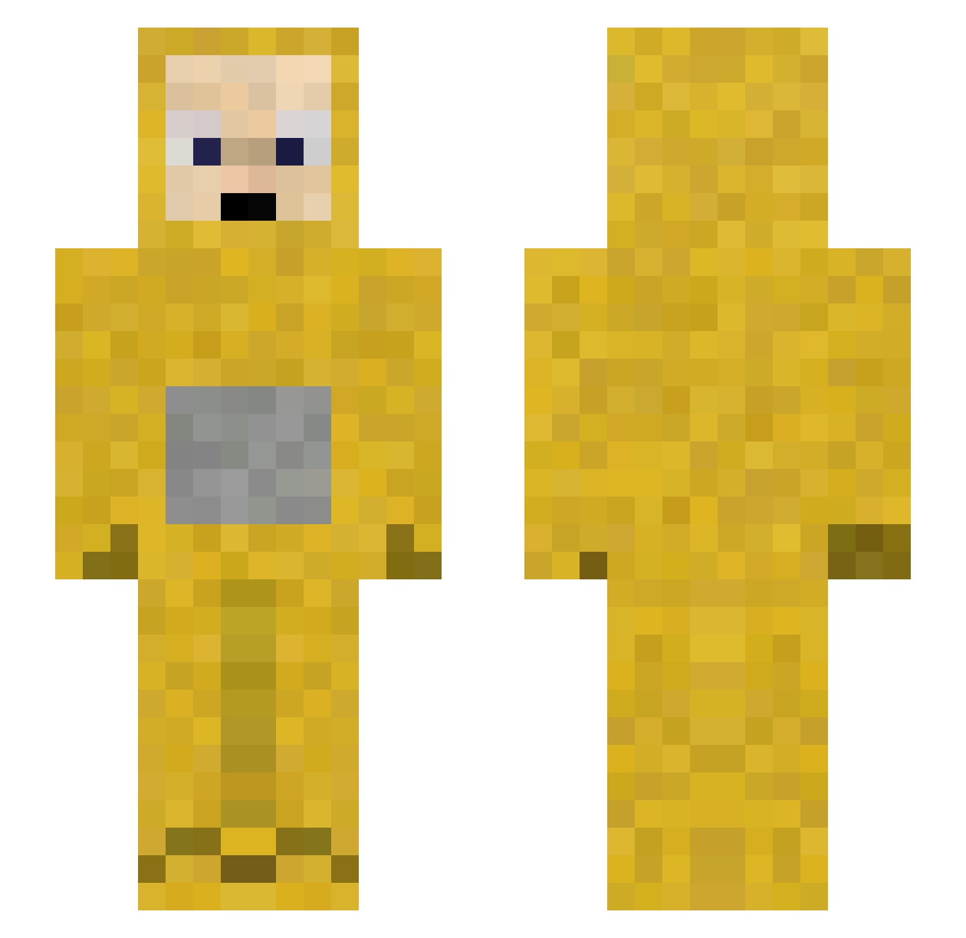 gaberpogacnik Minecraft skin, front and back view