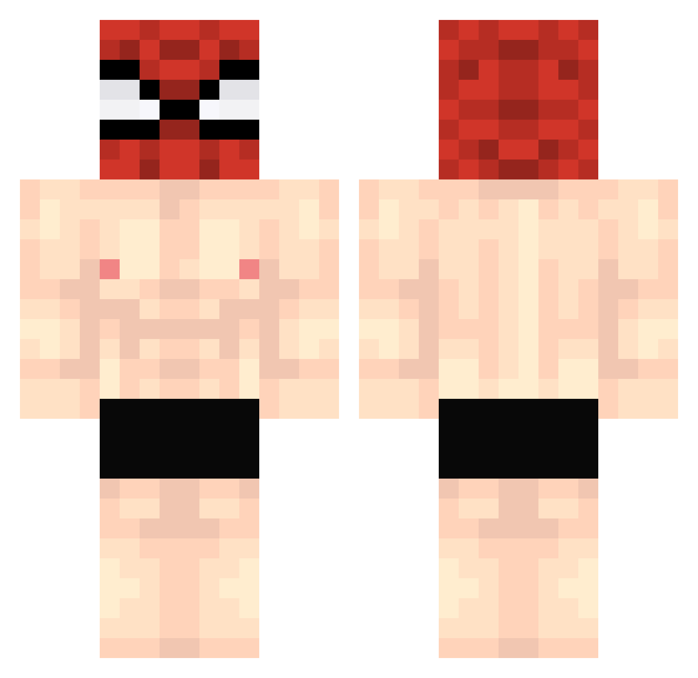 Equium_ Minecraft skin, front and back view