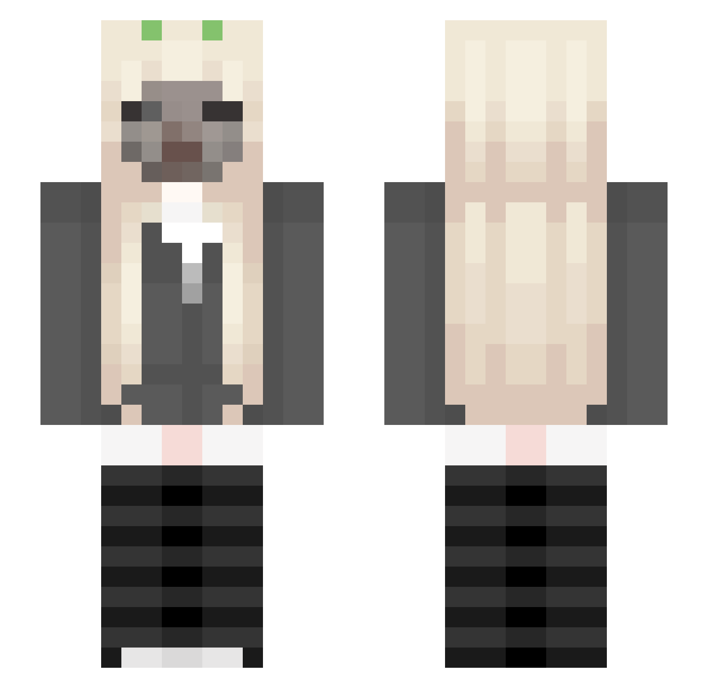 Sdciopo Minecraft skin, front and back view