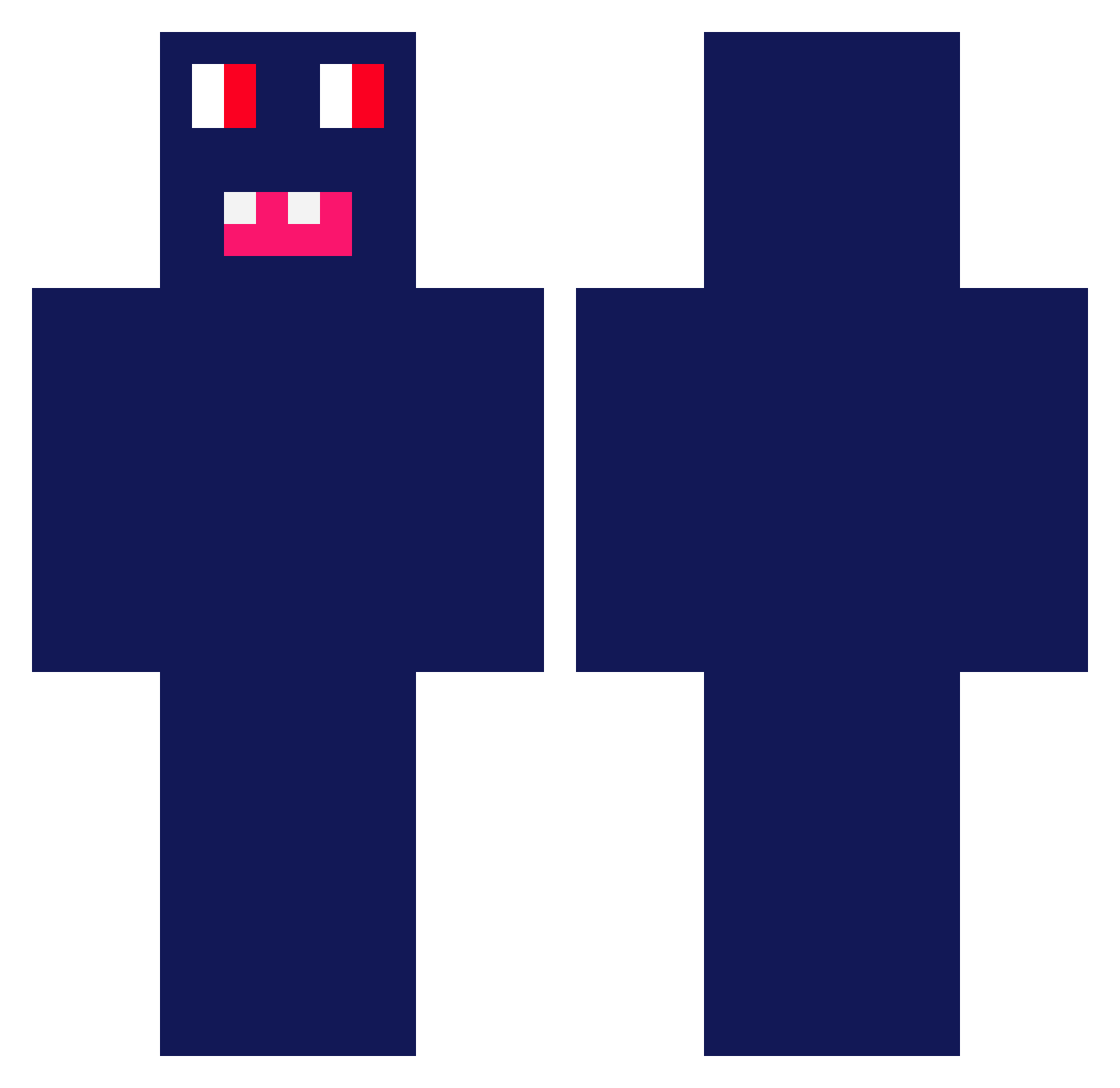 XXXHabibXXX Minecraft skin, front and back view