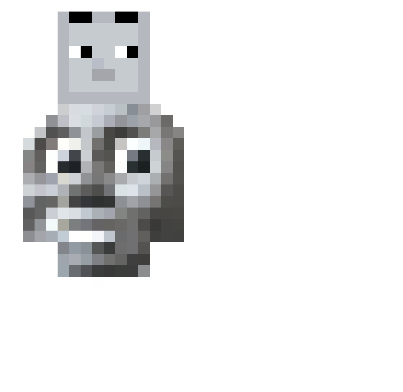 WisyG Minecraft skin, front and back view