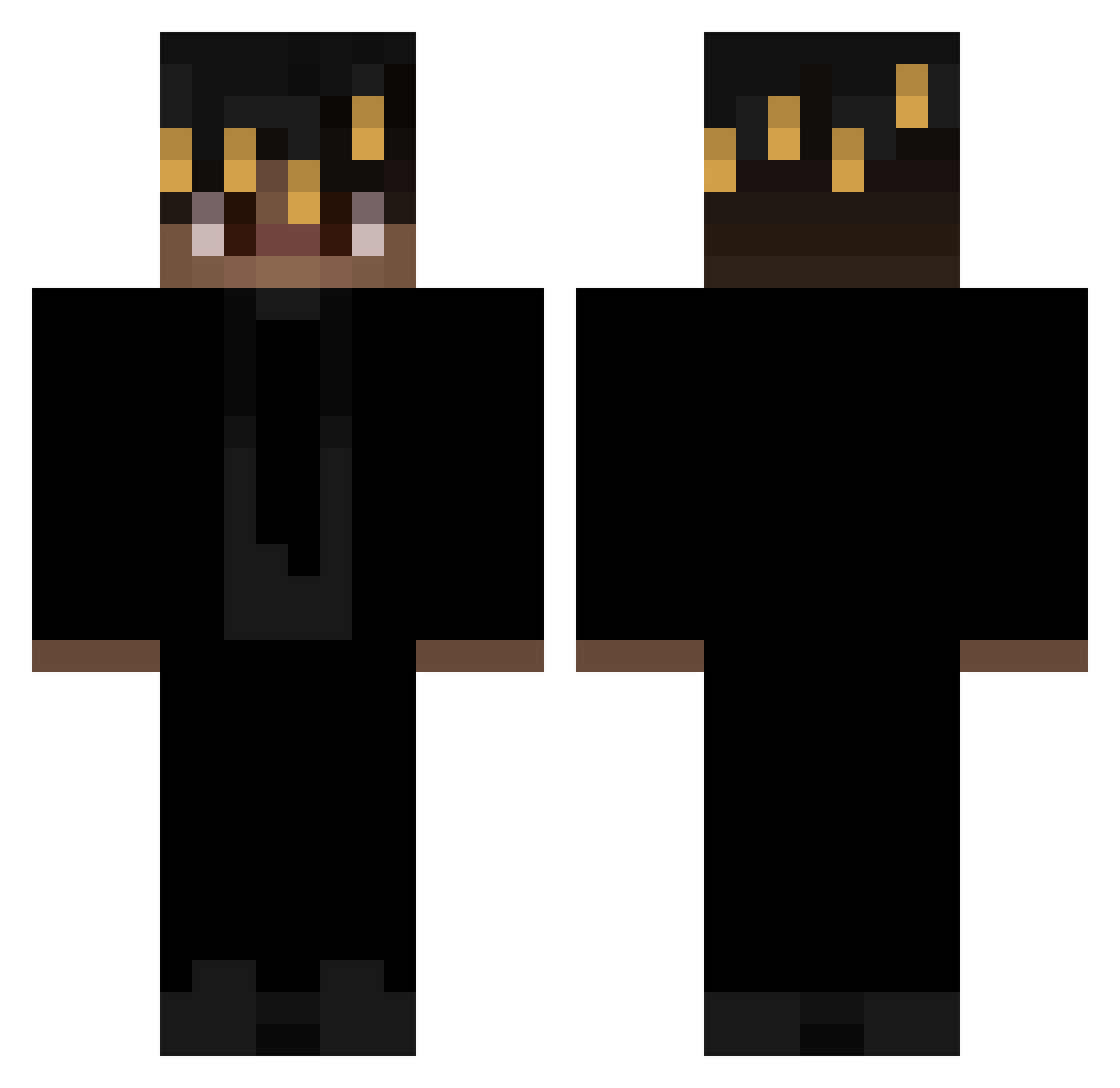 HottestDog117 Minecraft skin, front and back view