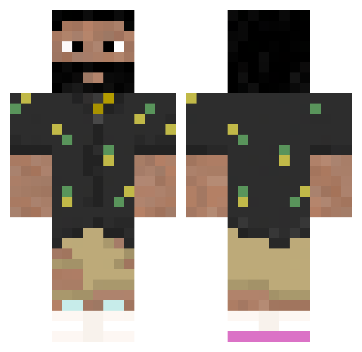 _DarthDoritos_ Minecraft skin, front and back view