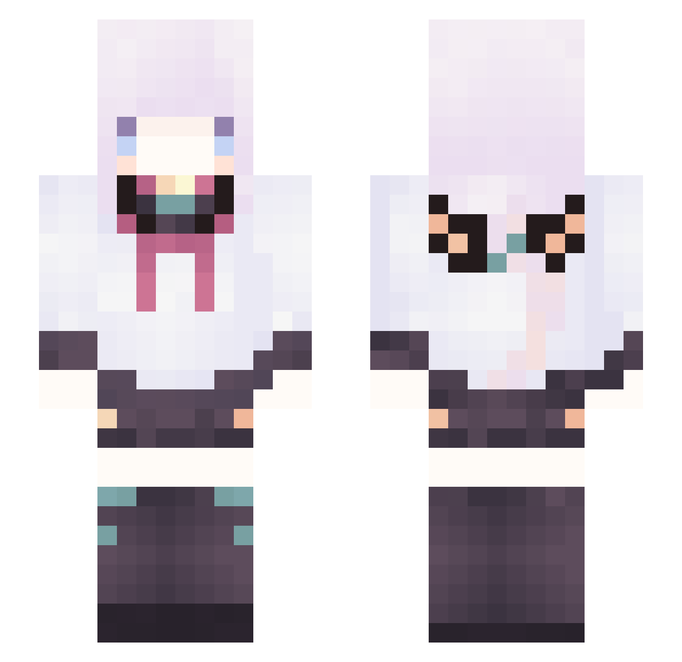 HsuYZ_0303 Minecraft skin, front and back view