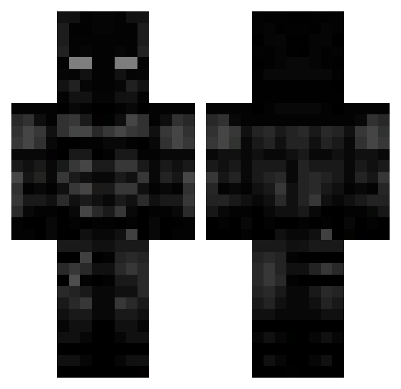 8dvi Minecraft skin, front and back view