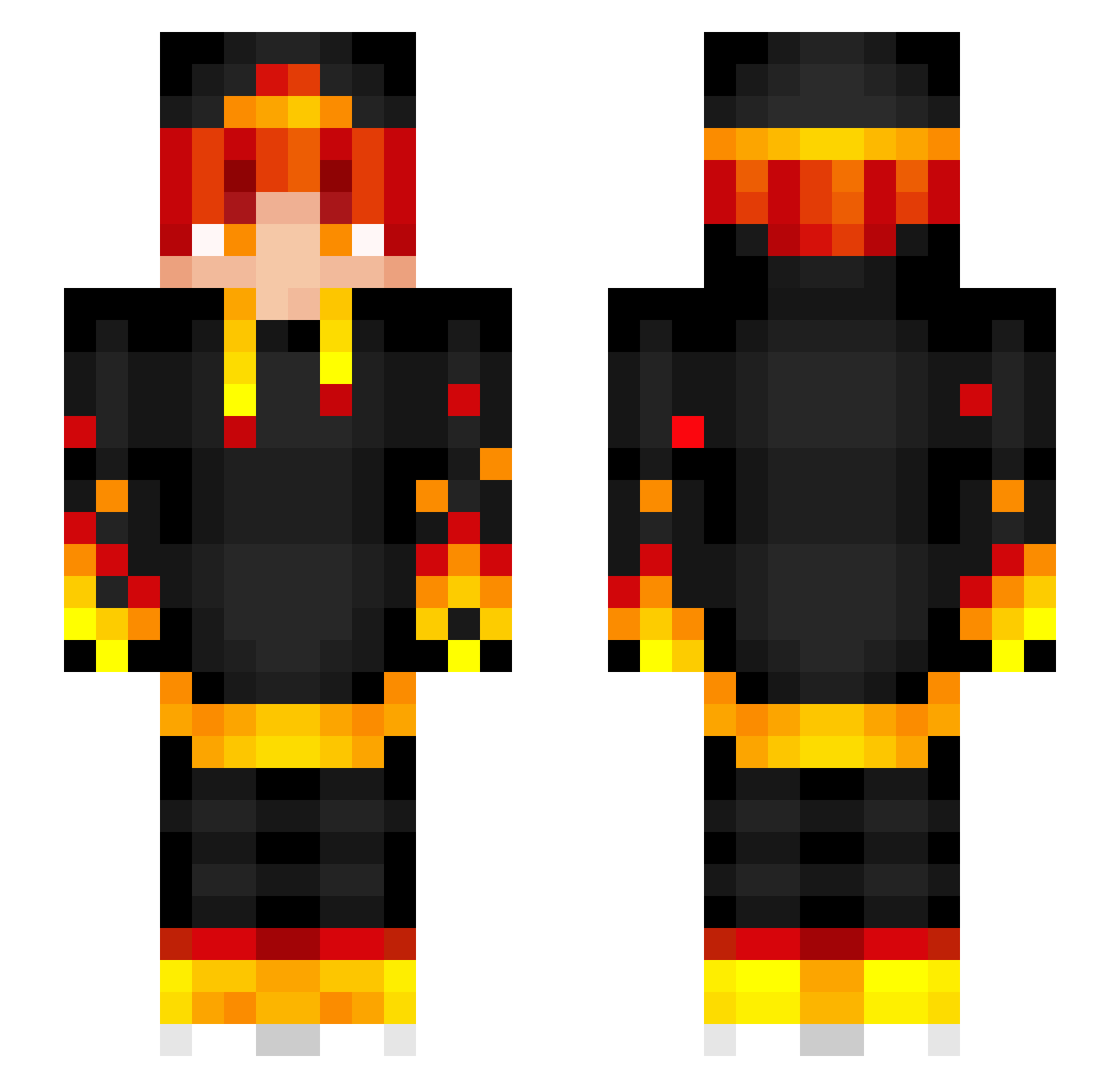 Jopetsu Minecraft skin, front and back view