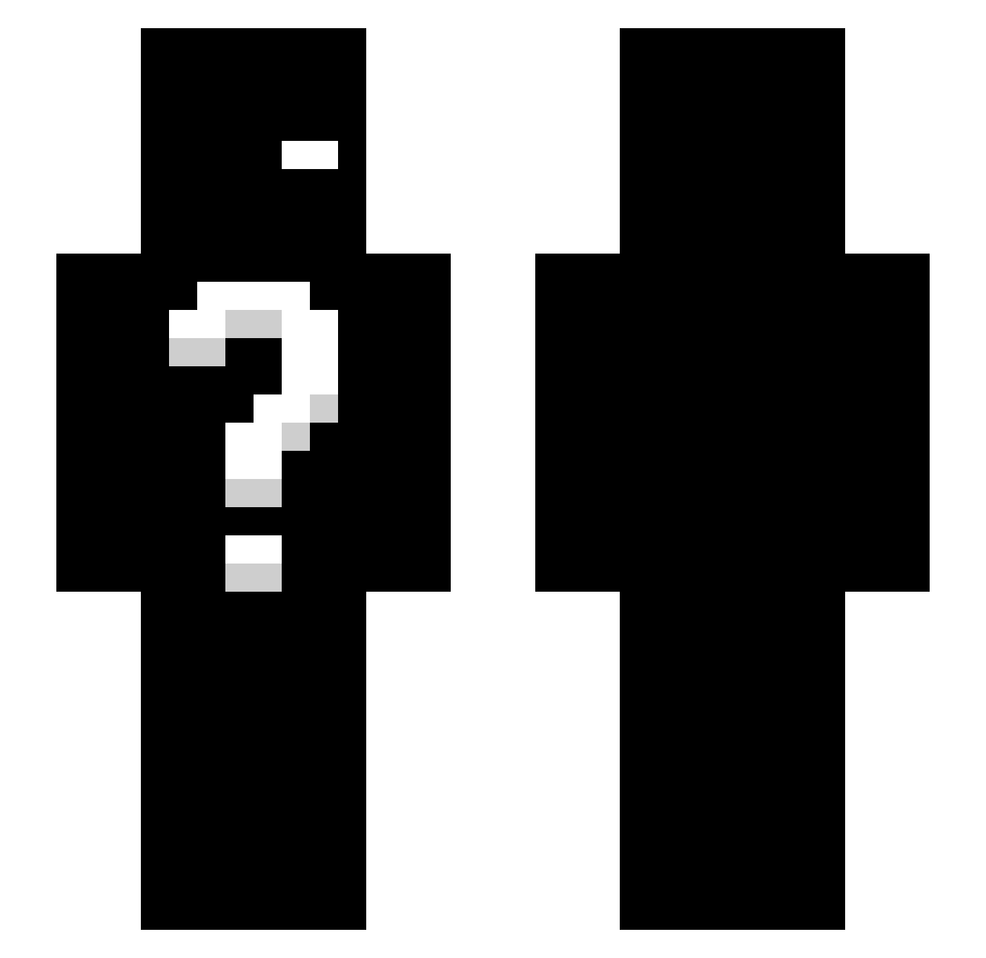 WardenNoah Minecraft skin, front and back view
