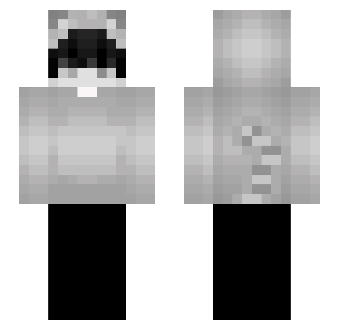 zfygl Minecraft skin, front and back view