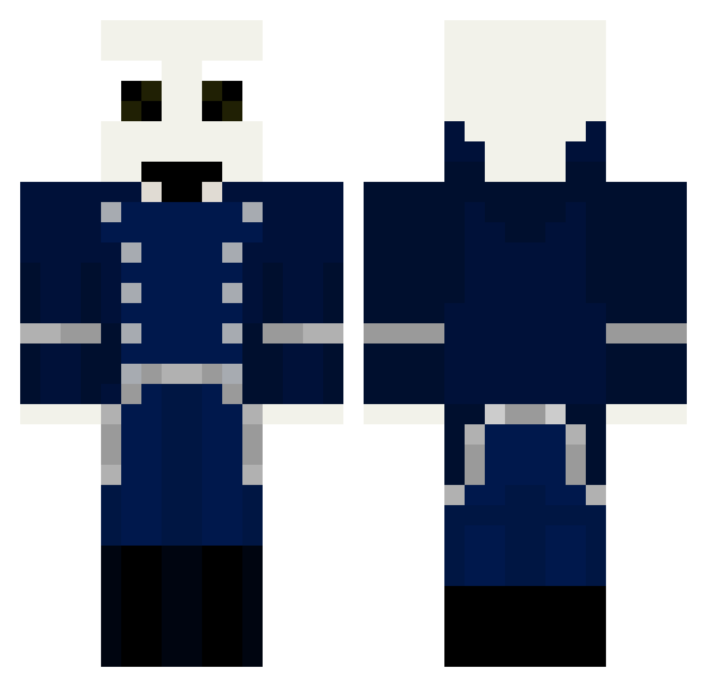 spyrogyro666 Minecraft skin, front and back view
