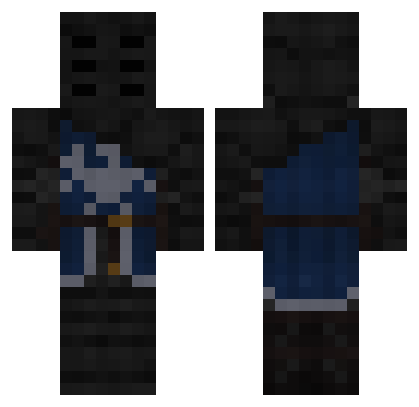 zigzagmakwin Minecraft skin, front and back view