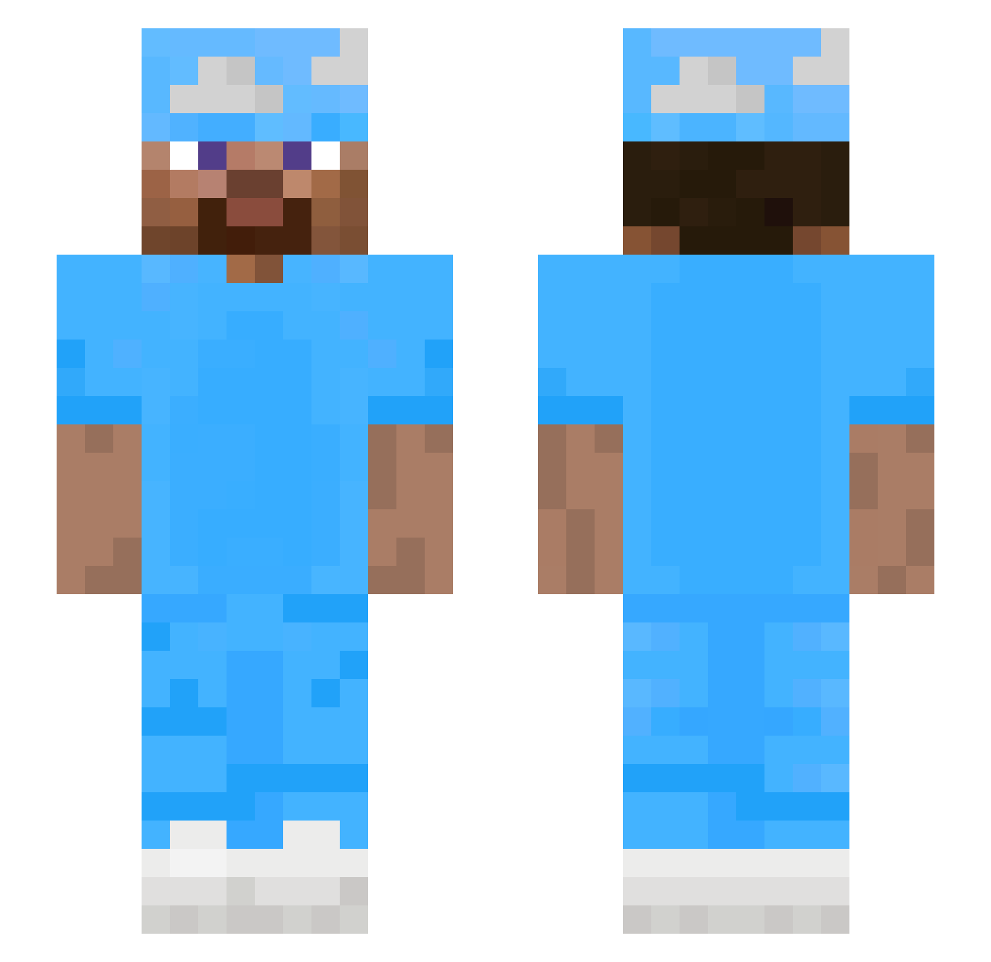 usrp Minecraft skin, front and back view
