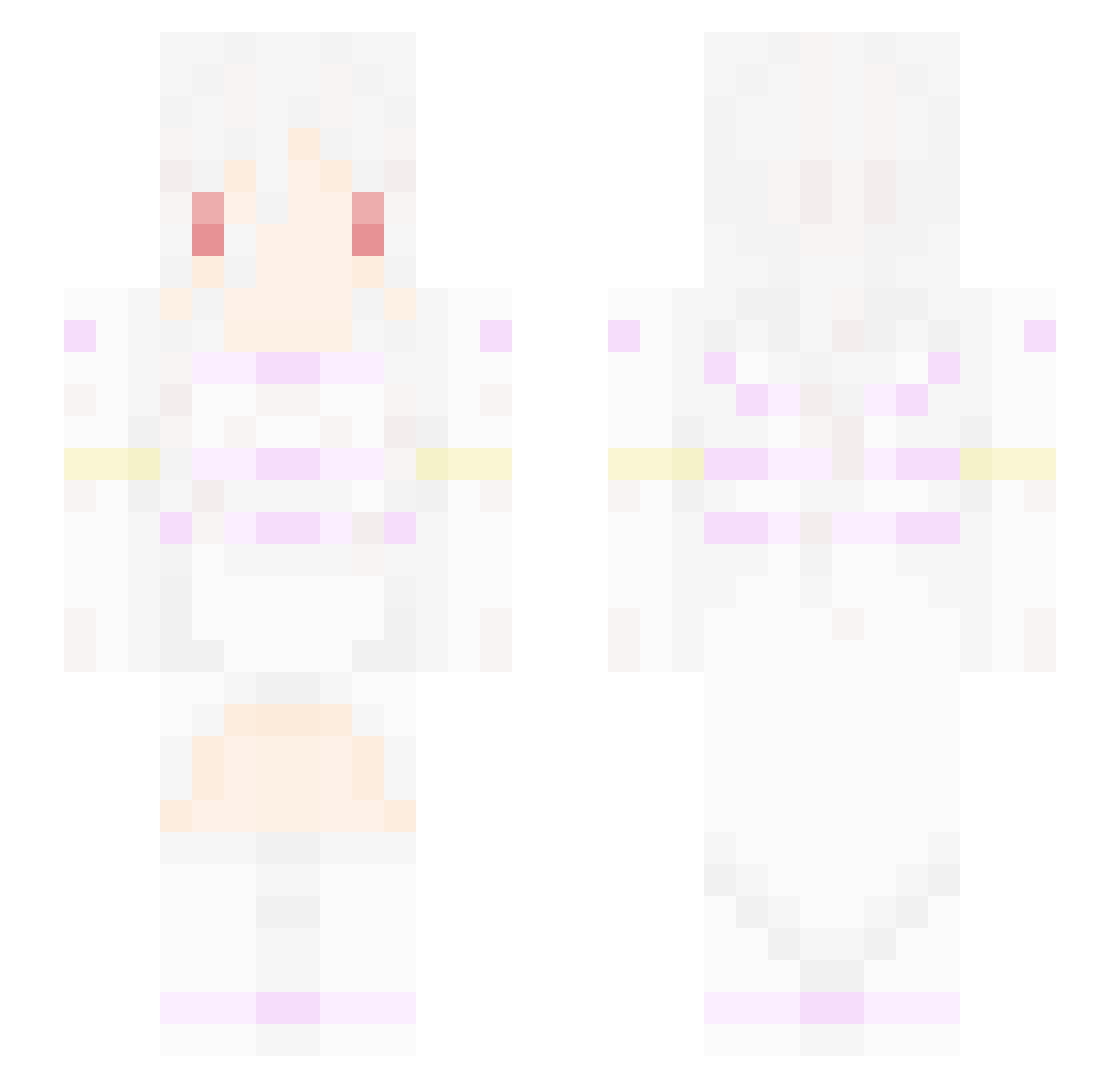 Nikumanbaoz Minecraft skin, front and back view