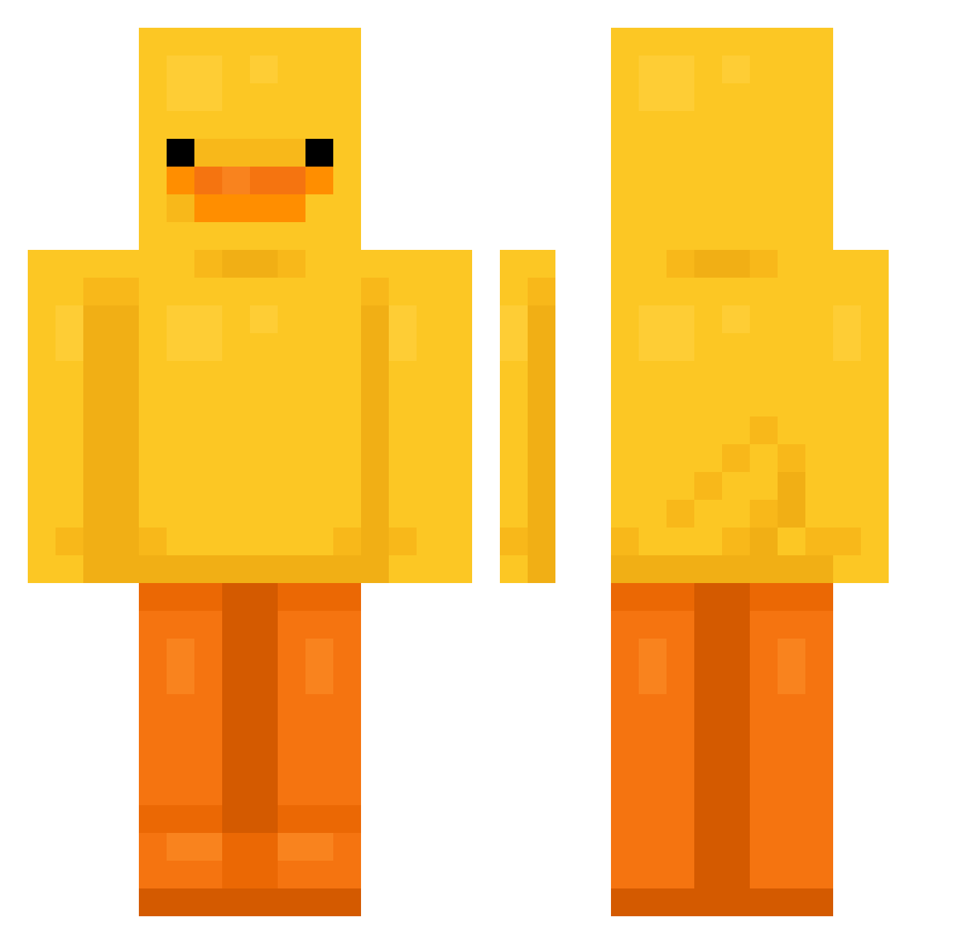kha1eb41 Minecraft skin, front and back view