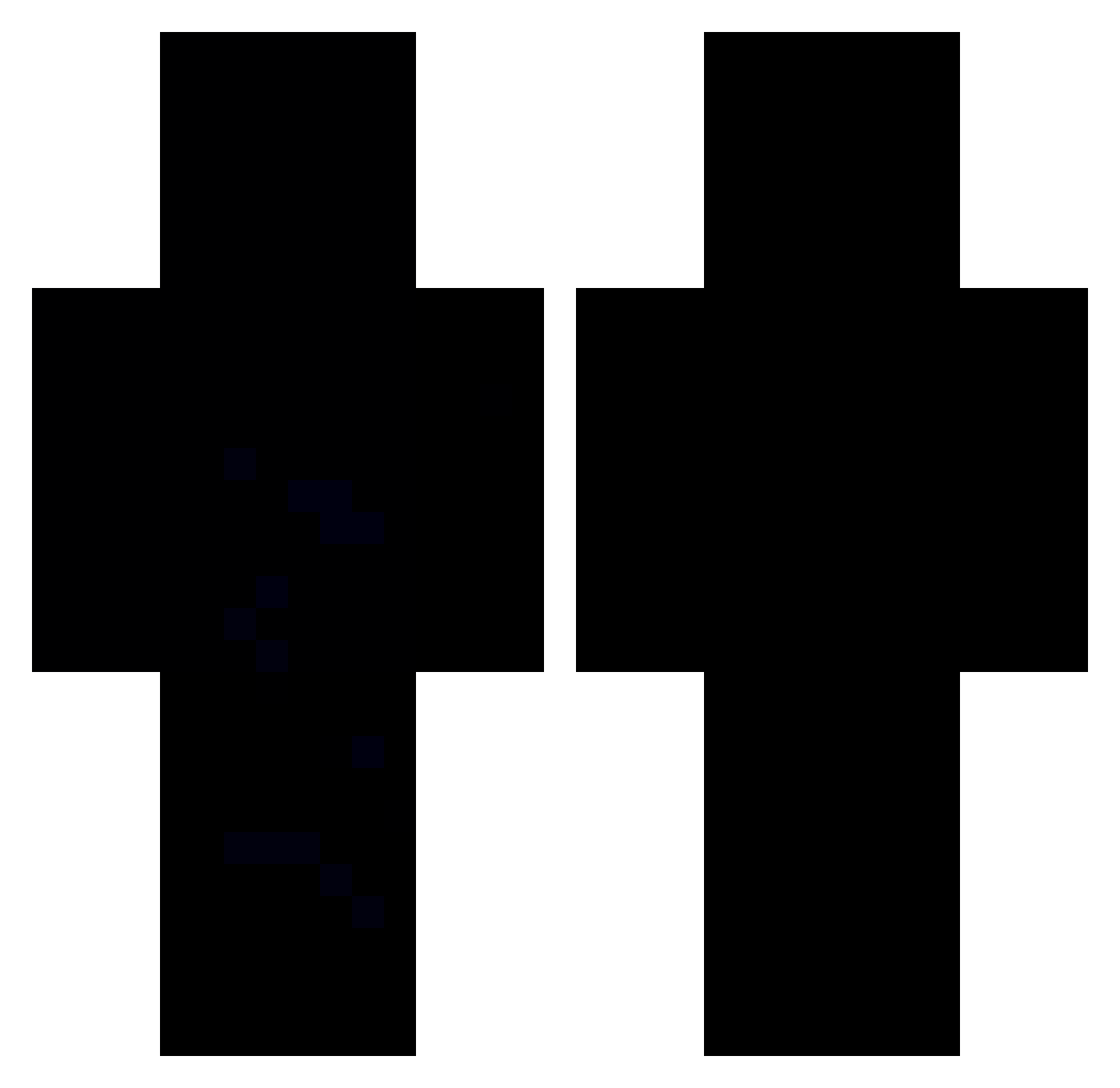 kingc4sh Minecraft skin, front and back view