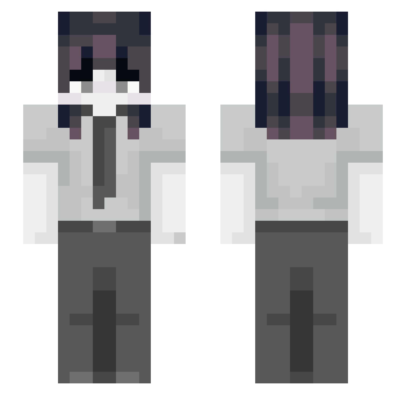 ImNotKzilla_ Minecraft skin, front and back view