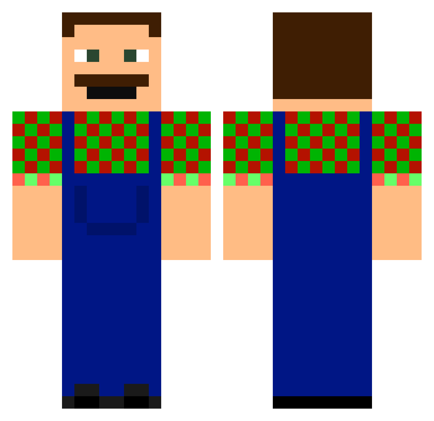 _McJohnalds_ Minecraft skin, front and back view