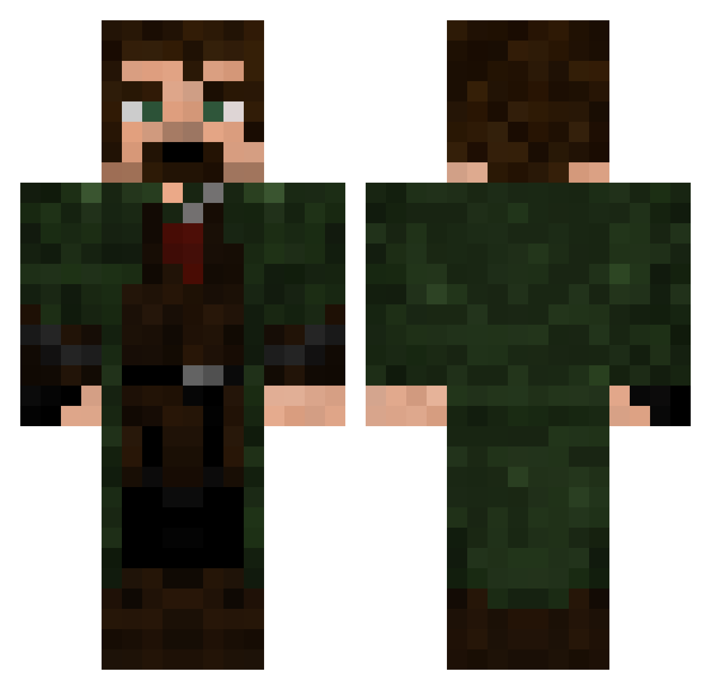 _Elendil__ Minecraft skin, front and back view