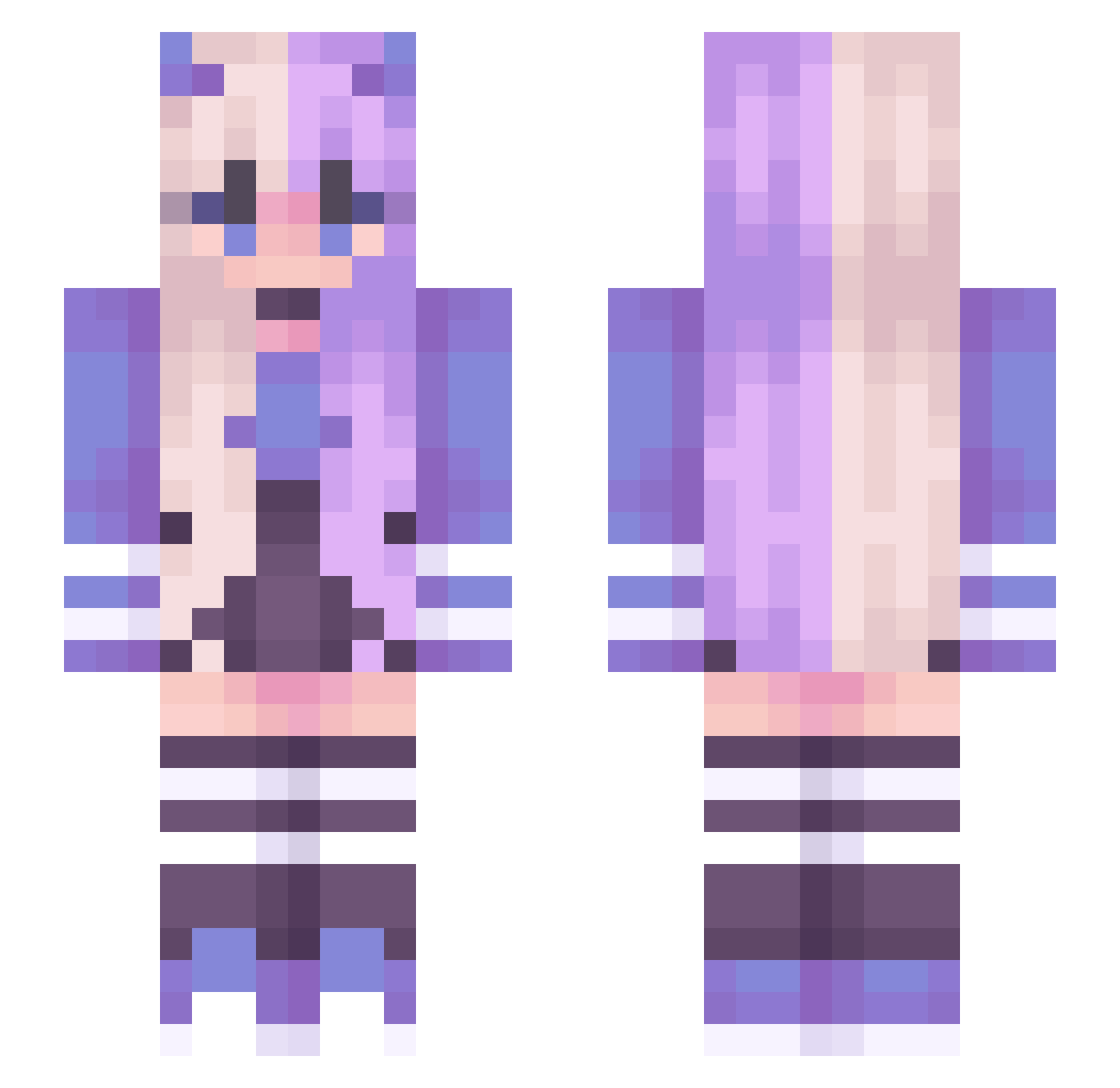 Tech_Head345 Minecraft skin, front and back view