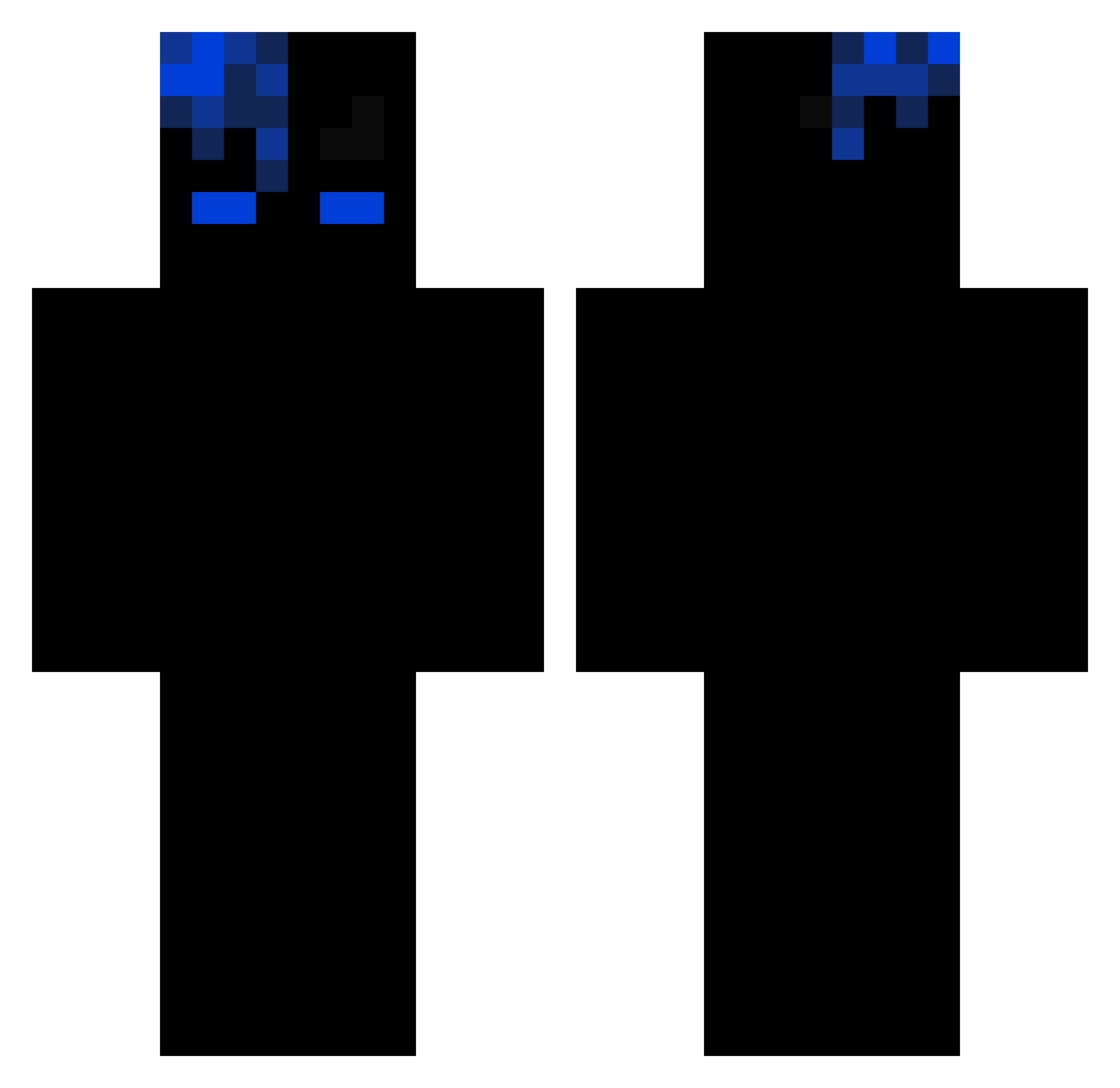StrixxQc Minecraft skin, front and back view