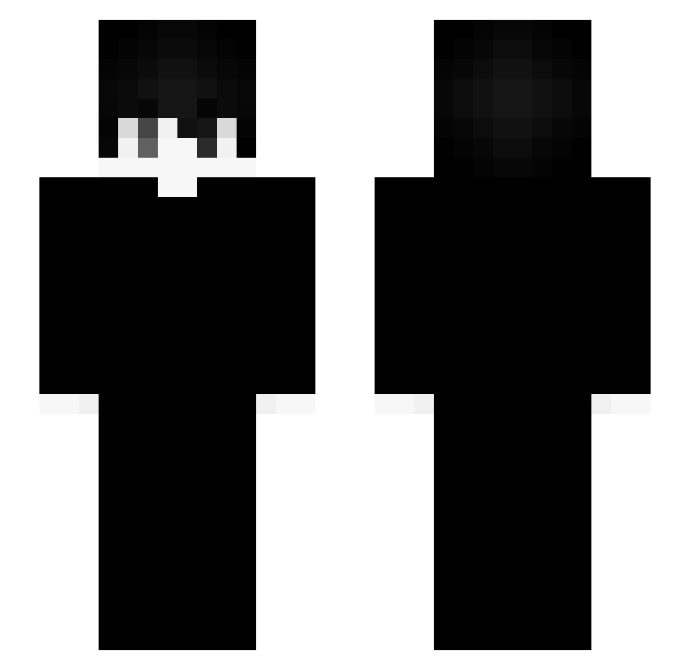 yainq Minecraft skin, front and back view