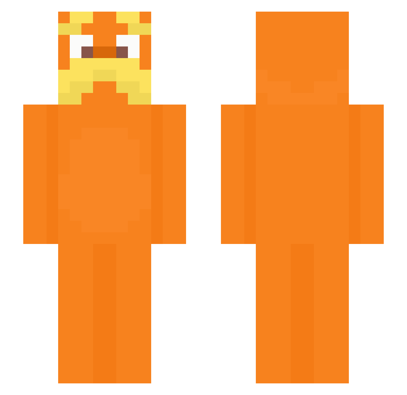 daniela707 Minecraft skin, front and back view